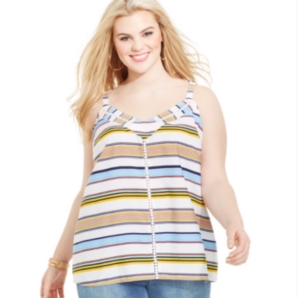 Jessica Simpson striped Olivia Tank